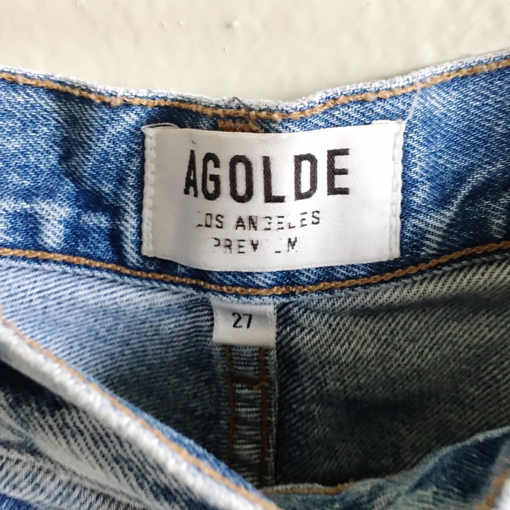 Agolde Riley High Rise Straight Crop Jeans - Picture 5 of 5